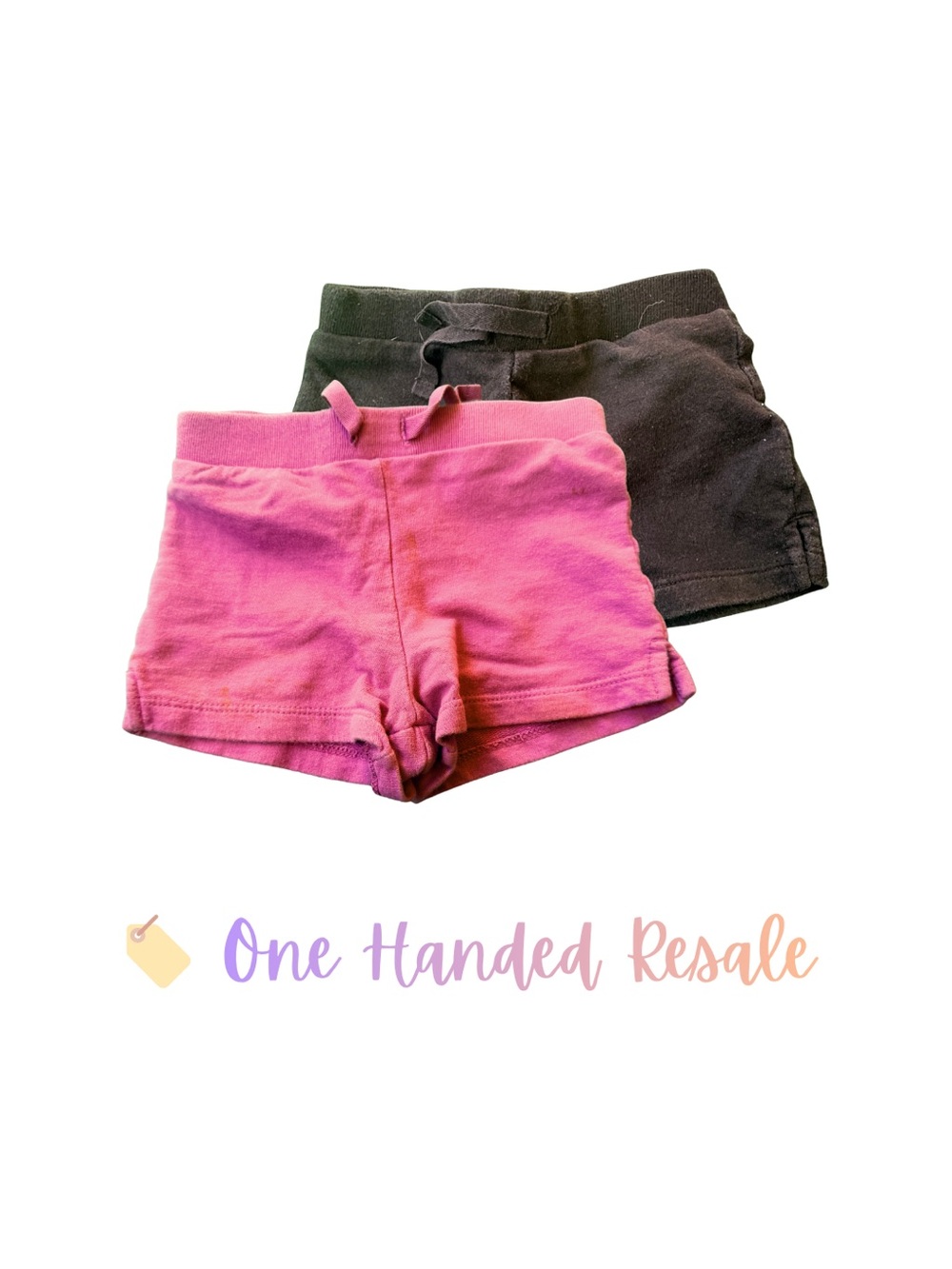 🛍️ Circo Kids Pink & Black Shorts 2 Piece Bottoms Set 12M